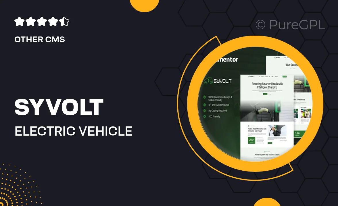 Syvolt – Electric Vehicle & Charging Station Elementor Template Kit