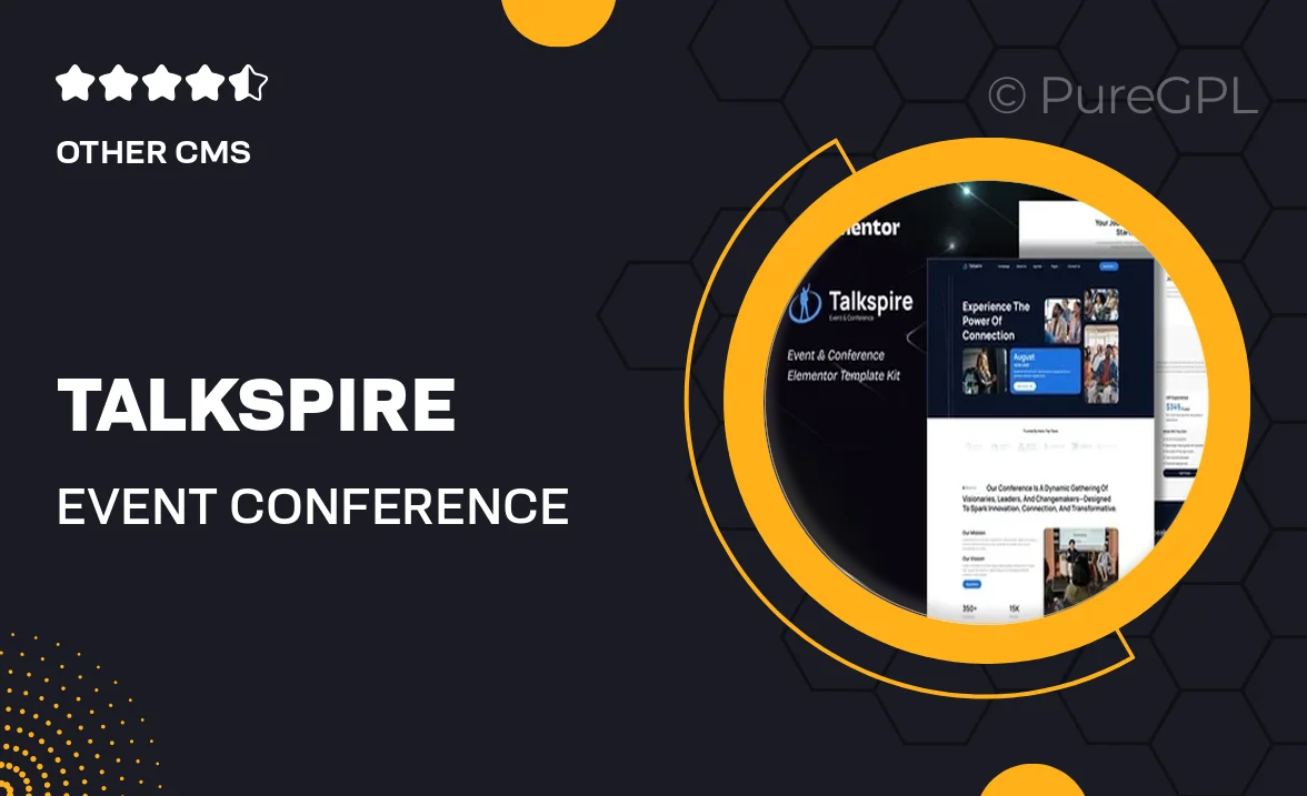 Talkspire – Event & Conference Elementor Template Kit