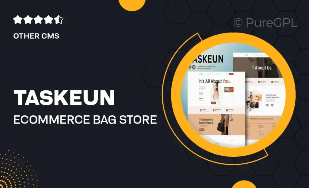 Taskeun – E-Commerce Bag Store Elementor Template Kit 54 Taskeun – E-Commerce Bag Store Elementor Template Kit