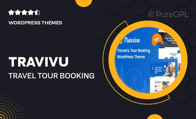 travivu travel tour booking wordpress theme