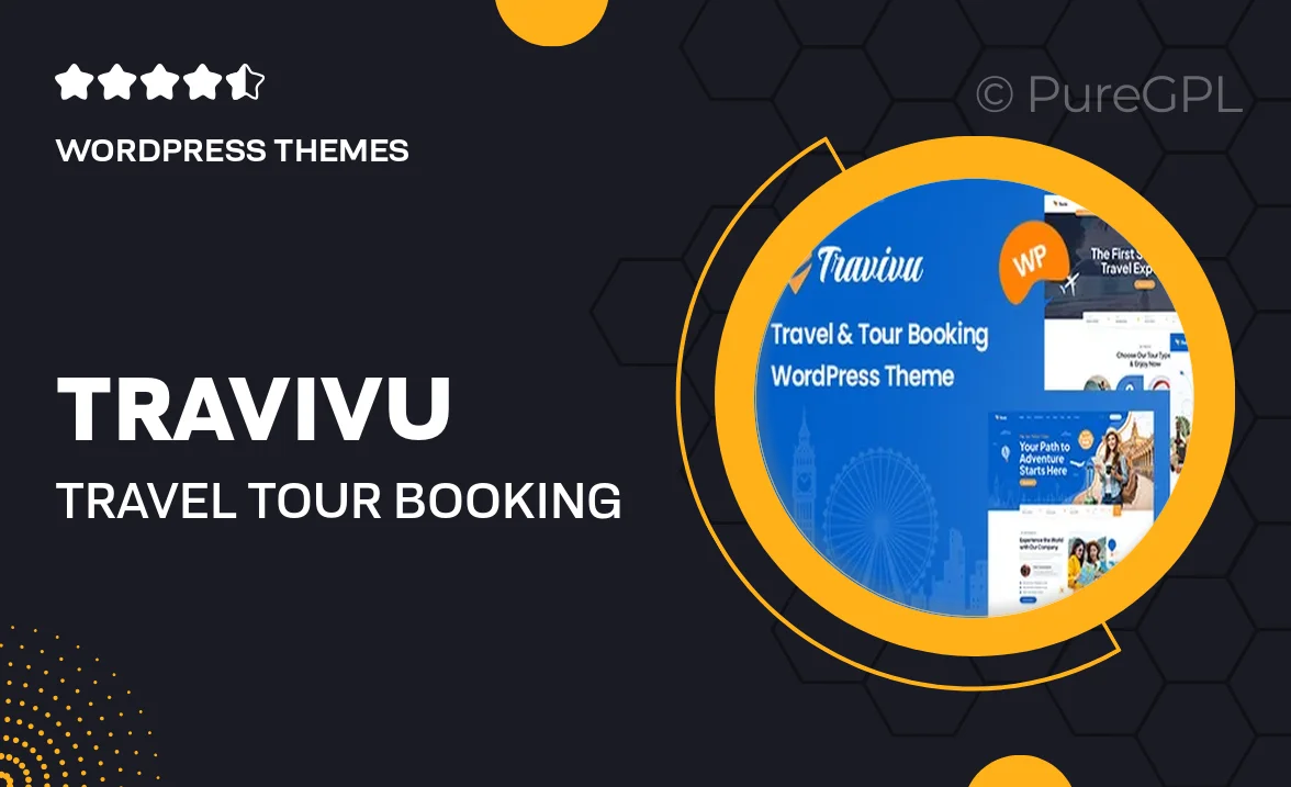 Travivu – Travel & Tour Booking WordPress Theme