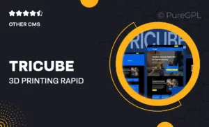 Tricube – 3D Printing & Rapid Prototyping Services Elementor Template Kits
