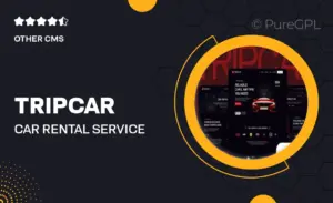 Tripcar – Car Rental Service Website Elementor Template Kit