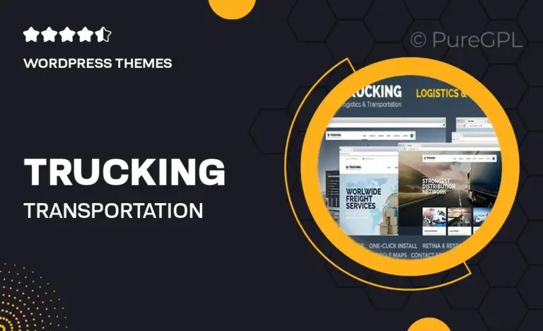 trucking transportation logistics wordpress