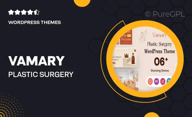 vamary plastic surgery wordpress theme