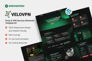 Velovpn – Proxy & VPN Services Elementor Template Kit