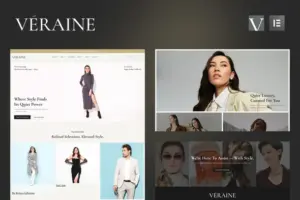 Veraine – Luxury Fashion Marketplace Elementor Template Kit