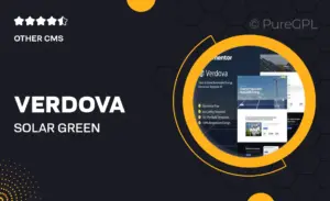 Verdova – Solar & Green Renewable Energy Elementor Template Kit