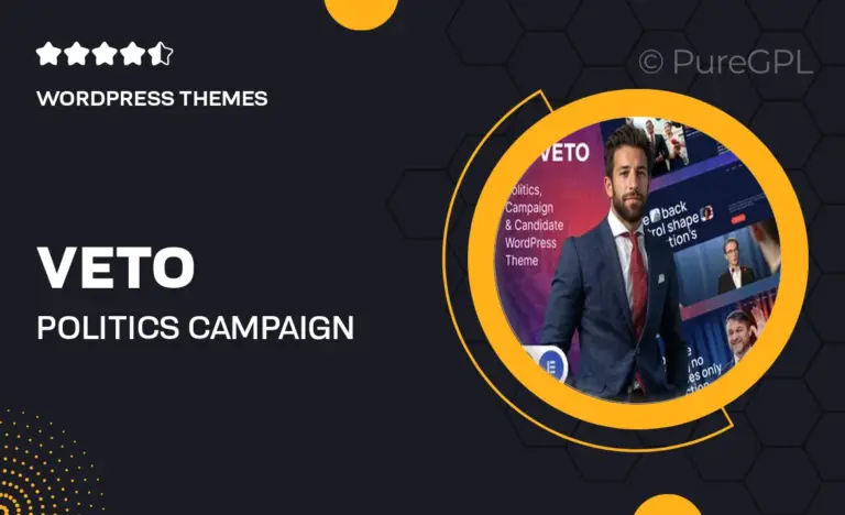 veto politics campaign candidate wordpress theme