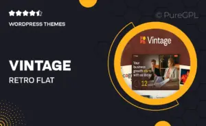 Vintage – Retro Flat Multi-Purpose WordPress Theme