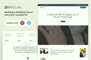 Wellan – Wedding & Wedding Planner Elementor Template Kit