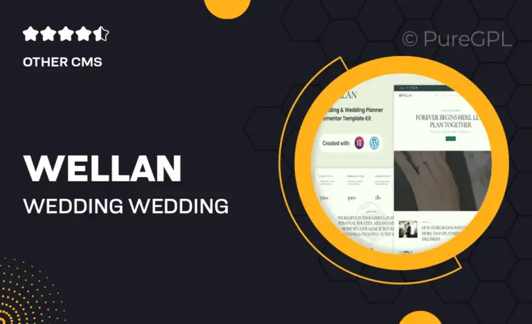 wellan wedding wedding planner elementor template kit