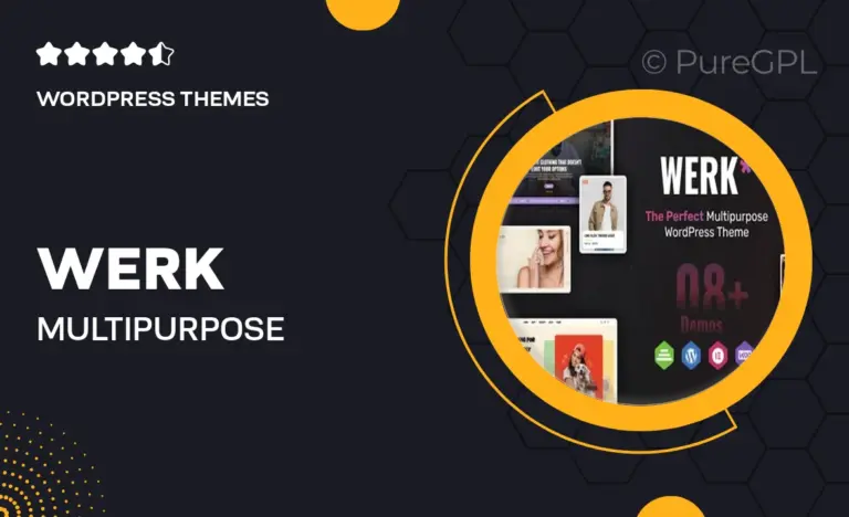 werk multipurpose woocommerce theme