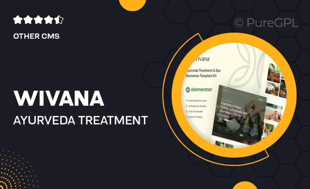 Wivana – Ayurveda Treatment & Spa Elementor Template Kit 57 Wivana – Ayurveda Treatment & Spa Elementor Template Kit
