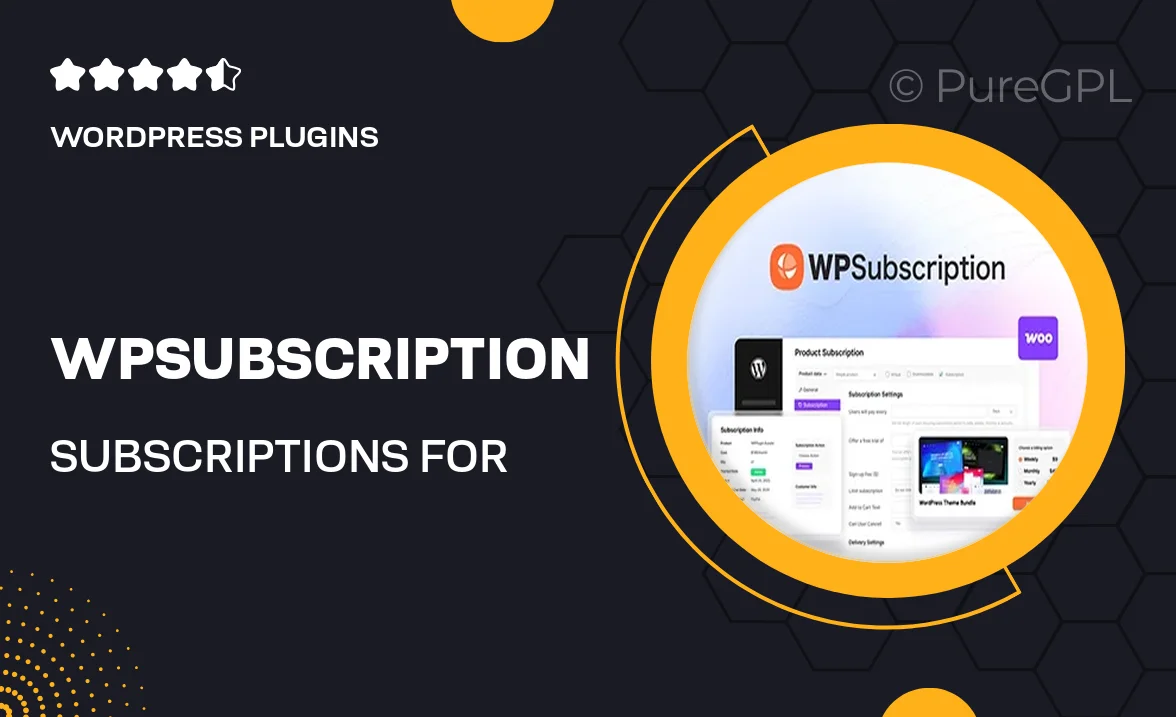 WPSubscription – Subscriptions for WooCommerce Pro