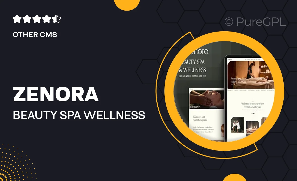 Zenora – Beauty Spa & Wellness Elementor Template Kit