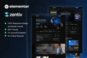 Zentiv – AI Services & Digital Company Elementor Kit