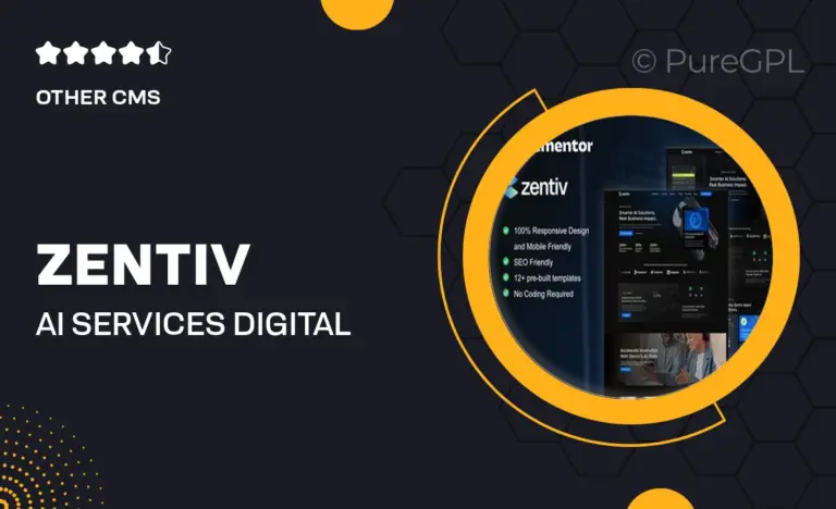 zentiv ai services digital company elementor kit
