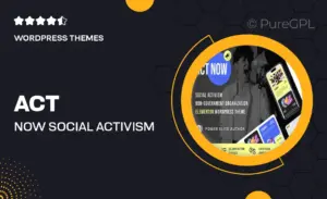 Act Now – Social Activism & NGO WordPress Theme