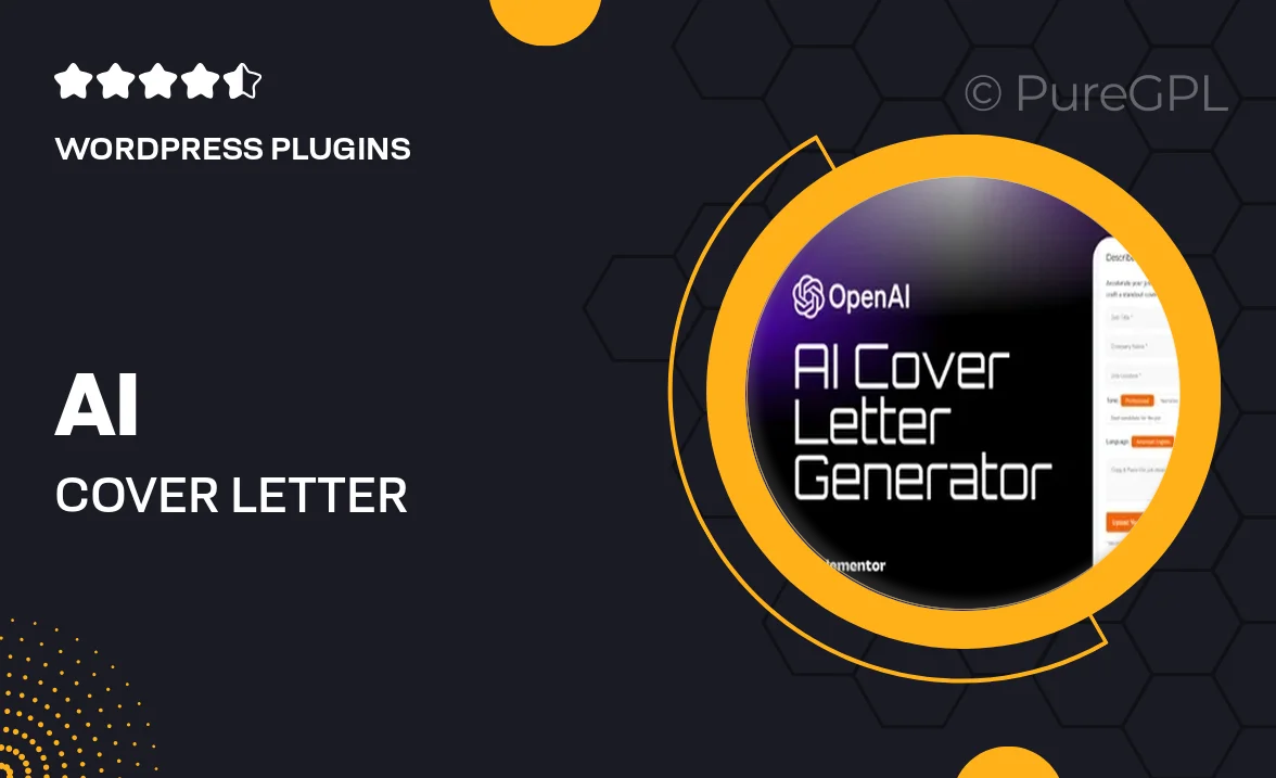 AI Cover Letter Generator for WordPress
