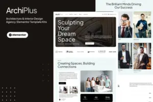 Archiplus – Architecture and Interior Design Agency Elementor Pro Template Kit