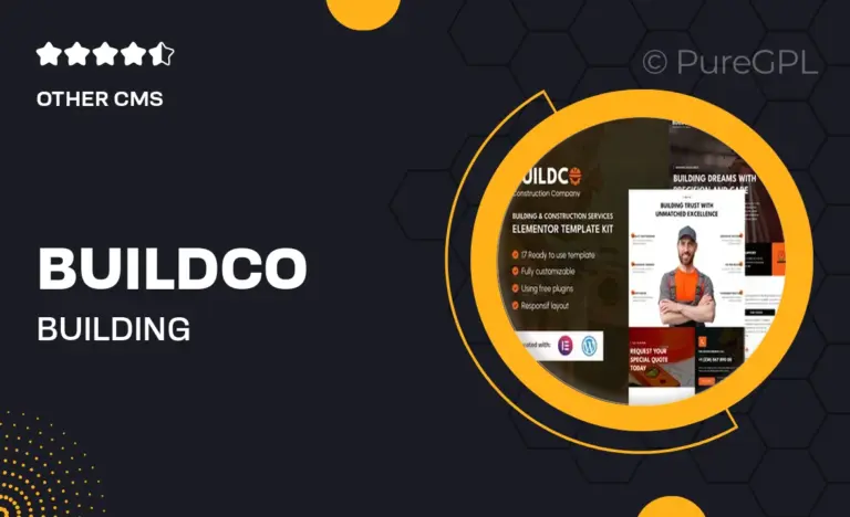 buildco building construction services elementor template kit