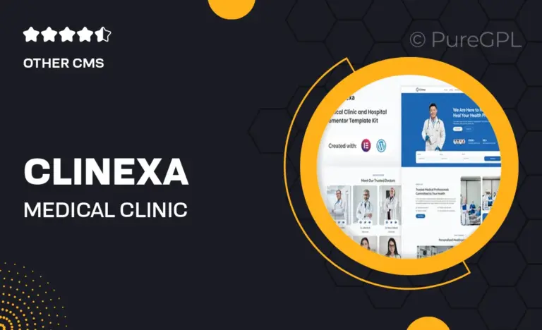 clinexa medical clinic hospital elementor template kit