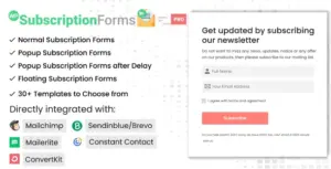 Codecanyon | WP Subscription Forms PRO