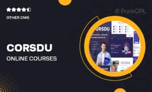 Corsdu – Online Courses & Education Elementor Template Kit