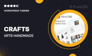 Crafts & Arts – Handmade Artist WordPress Theme