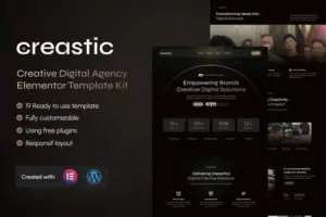 Creastic – Creative Digital Agency Elementor Template Kit