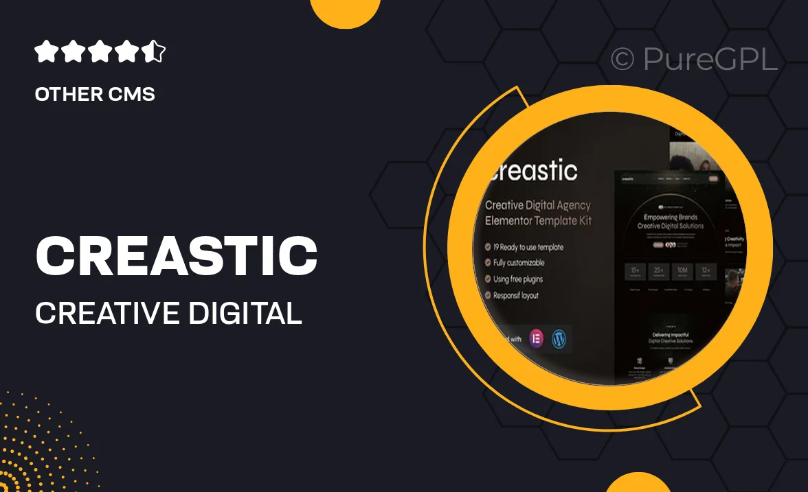 Creastic – Creative Digital Agency Elementor Template Kit