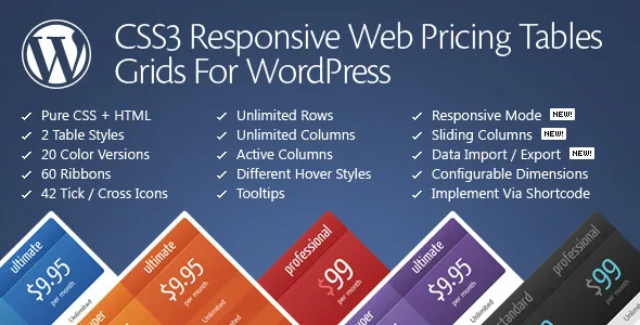 css3 responsive wordpress compare pricing tables 1