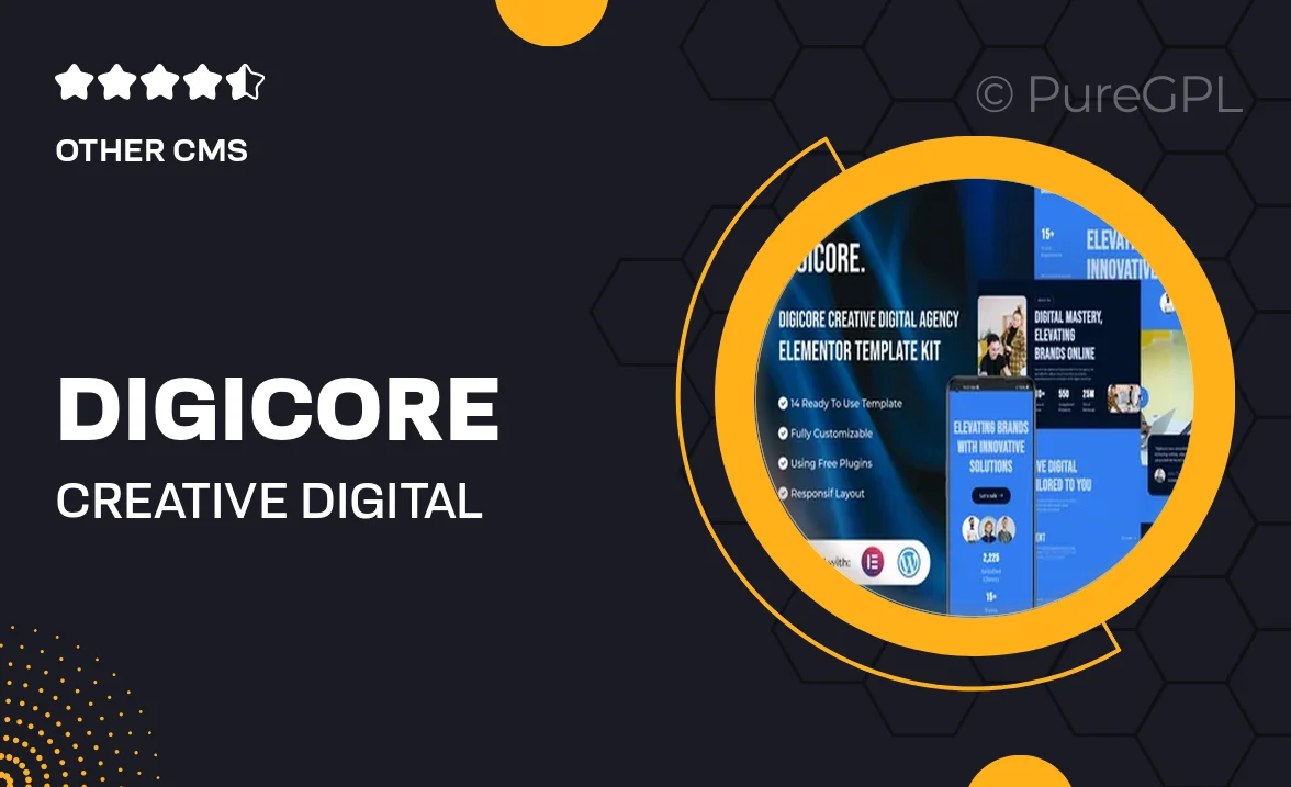 Digicore – Creative Digital Agency Elementor Template Kit