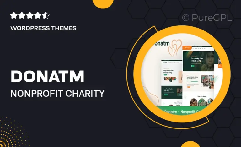 donatm nonprofit charity wordpress theme