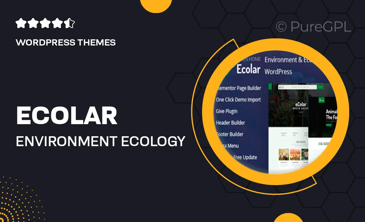 Ecolar – Environment & Ecology WordPress Theme