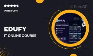 Edufy – IT Online Course & Education Elementor Template Kit