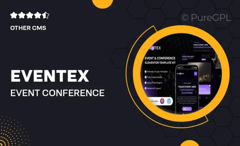 eventex event conference elementor template kit