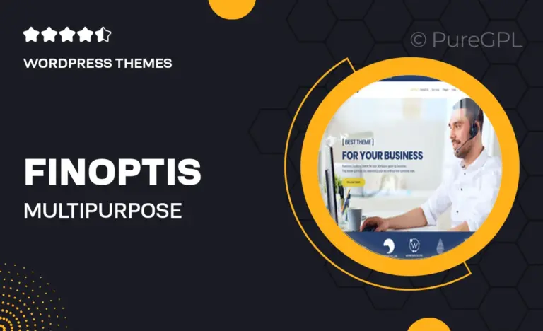 finoptis multipurpose business wordpress theme