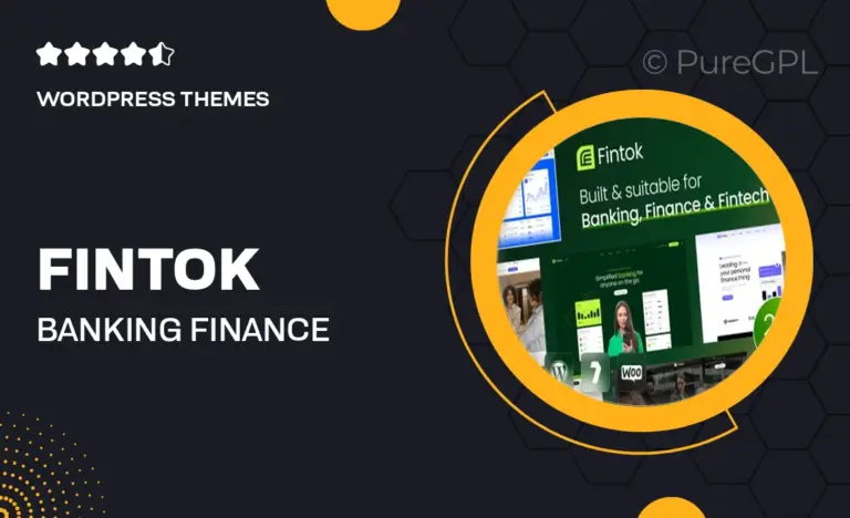 fintok banking finance fintech wordpress theme