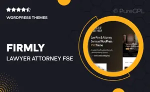 Firmly – Lawyer & Attorney FSE WordPress Theme
