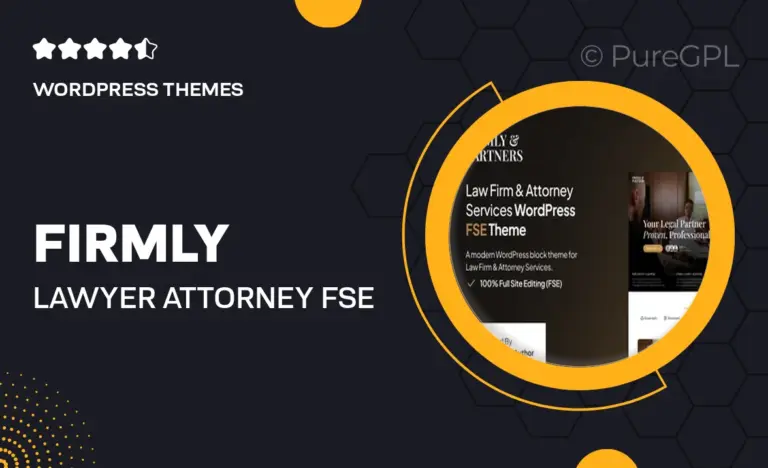 firmly lawyer attorney fse wordpress theme