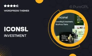 Iconsl – Investment Consulting WordPress Theme