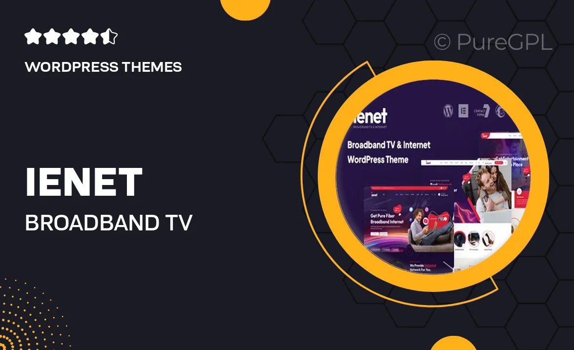 Ienet – Broadband TV & Internet WordPress Theme