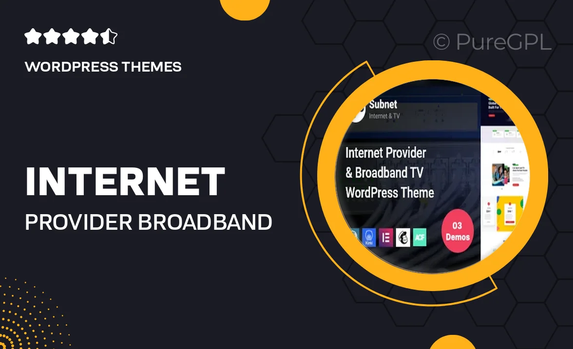 Internet Provider Broadband TV WordPress Theme | Internet Service – Subnet