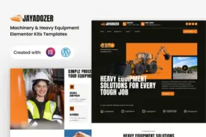 Jayadozer – Machinery Heavy Equipment Elementor Templae Kit