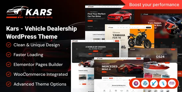Kars – Vehicle Dealership WordPress Theme