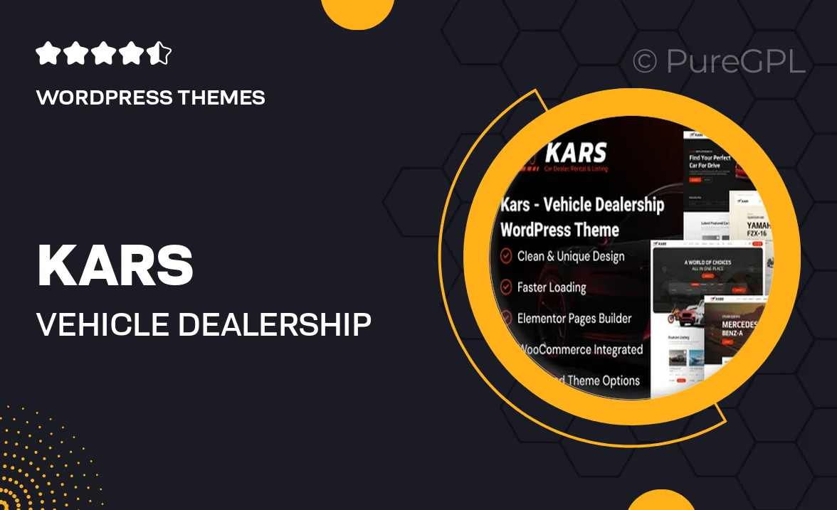 Kars – Vehicle Dealership WordPress Theme