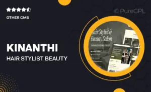 Kinanthi – Hair Stylist & Beauty Salon Elementor Template Kit