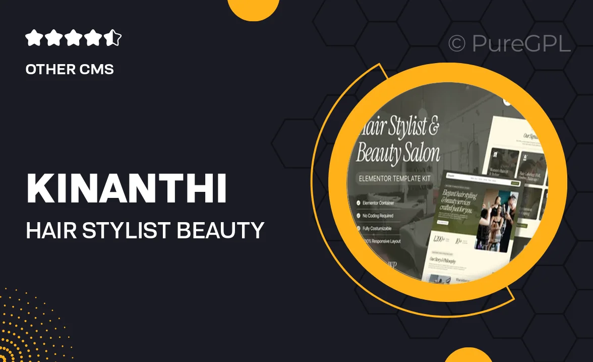 Kinanthi – Hair Stylist & Beauty Salon Elementor Template Kit